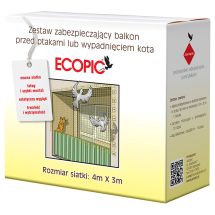 Предпазна мрежа против гълъби и падане на котки от балкони ECOPIC 4 x 3м. Предпазна мрежа против гълъби и падане на котки от балкони ECOPIC 4 x 3м. - Otrovi