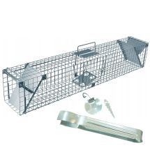 Хуманен капан с два входа за лисици, котки, белки, невестулки - 120 x 29 x 31 см Хуманен капан с два входа за лисици, котки, белки, невестулки - 120 x 29 x 31 см - Otrovi