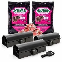 Комплект отрова за мишки и плъхове Mumia 2 × 150 г + 3 тунела R2 - Otrovi