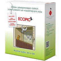 Предпазна мрежа против гълъби и падане на котки от балкони ECOPIC 3x2 м. Предпазна мрежа против гълъби и падане на котки от балкони ECOPIC 3x2 м. - Otrovi