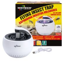 Капан за летящи насекоми с UV-светлина и вентилатор Weitech (USB, до 30 m²) - Otrovi