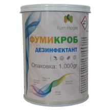 Димка за дезинфекция на въздух и повърхностности против плесен, бактерии и вируси Фумикроб 1000 гр - Otrovi