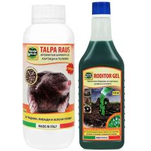 Препарат за борба с къртици гранула Talpa Raus и гел Roditor Block Mondo Verde - Otrovi