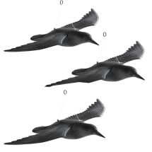Плашило за птици Сокол за защита от гълъби, врабчета, косове и скорци 3 бр комплект Gardigo  - Otrovi