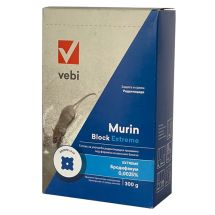 Отрова за мишки и плъхове Vebi Murin Block Extreme 300 гр. - Otrovi