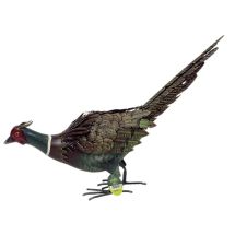 Стилизирана декоративна фигурка на фазан от метал – 54 см Стилизирана декоративна фигурка на фазан от метал – 54 см - Otrovi