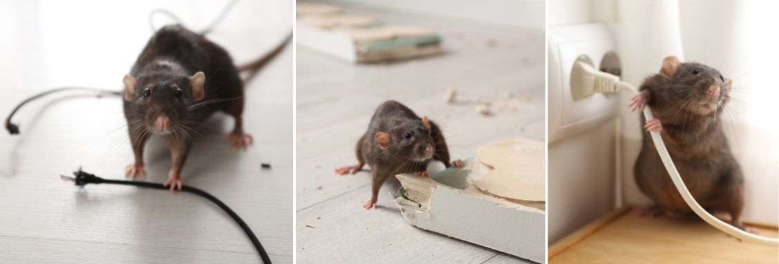 Нагризване на кабели от плъх