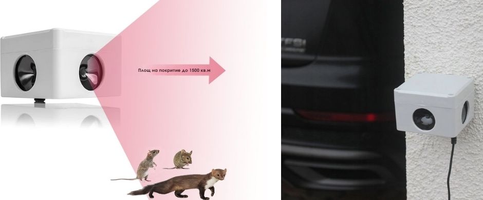 Ултразвк против мишк, плъхове и белки за дома и склада C360