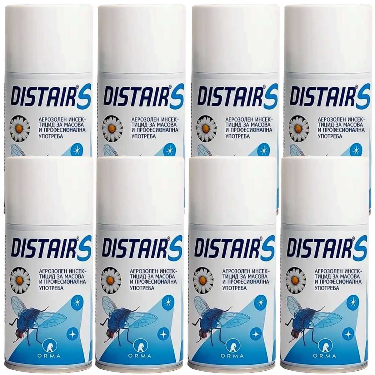 омплект 8 броя DISTAIR S препарати против летящи насекоми и оси икономичен пакет