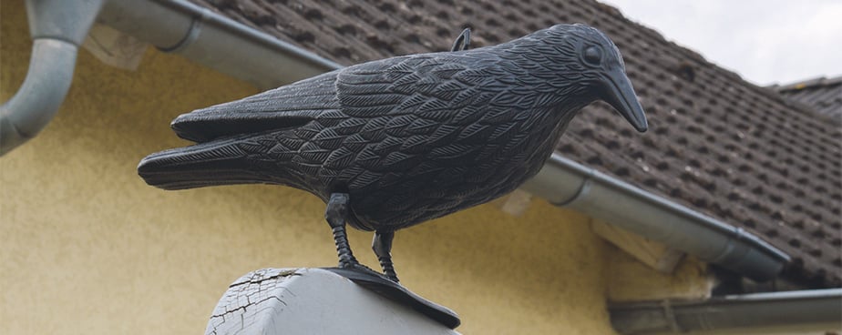 Птицегон за балкони, тераси и дворове ГАРВАН плашещ гълъби