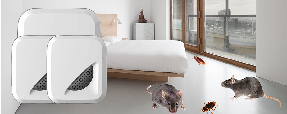 Ултразвуково устройство срещу гризачи и хлебарки One Room комплект от 3 броя на ТОП ЦЕНА