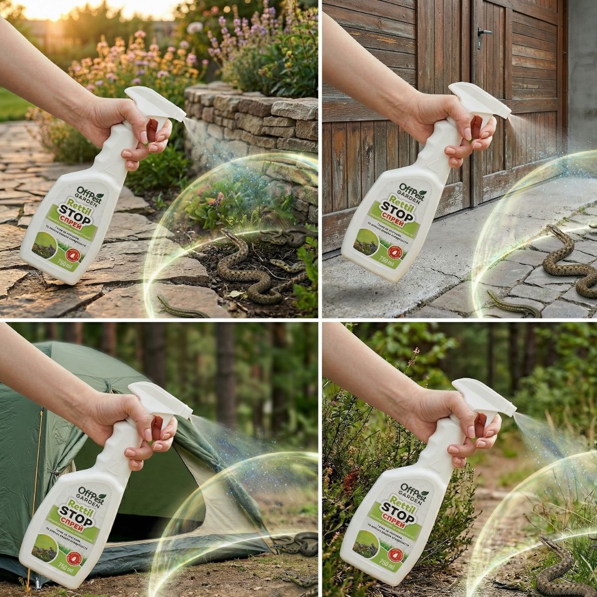 Начин на употреба и приложение Rettil Stop Спрей