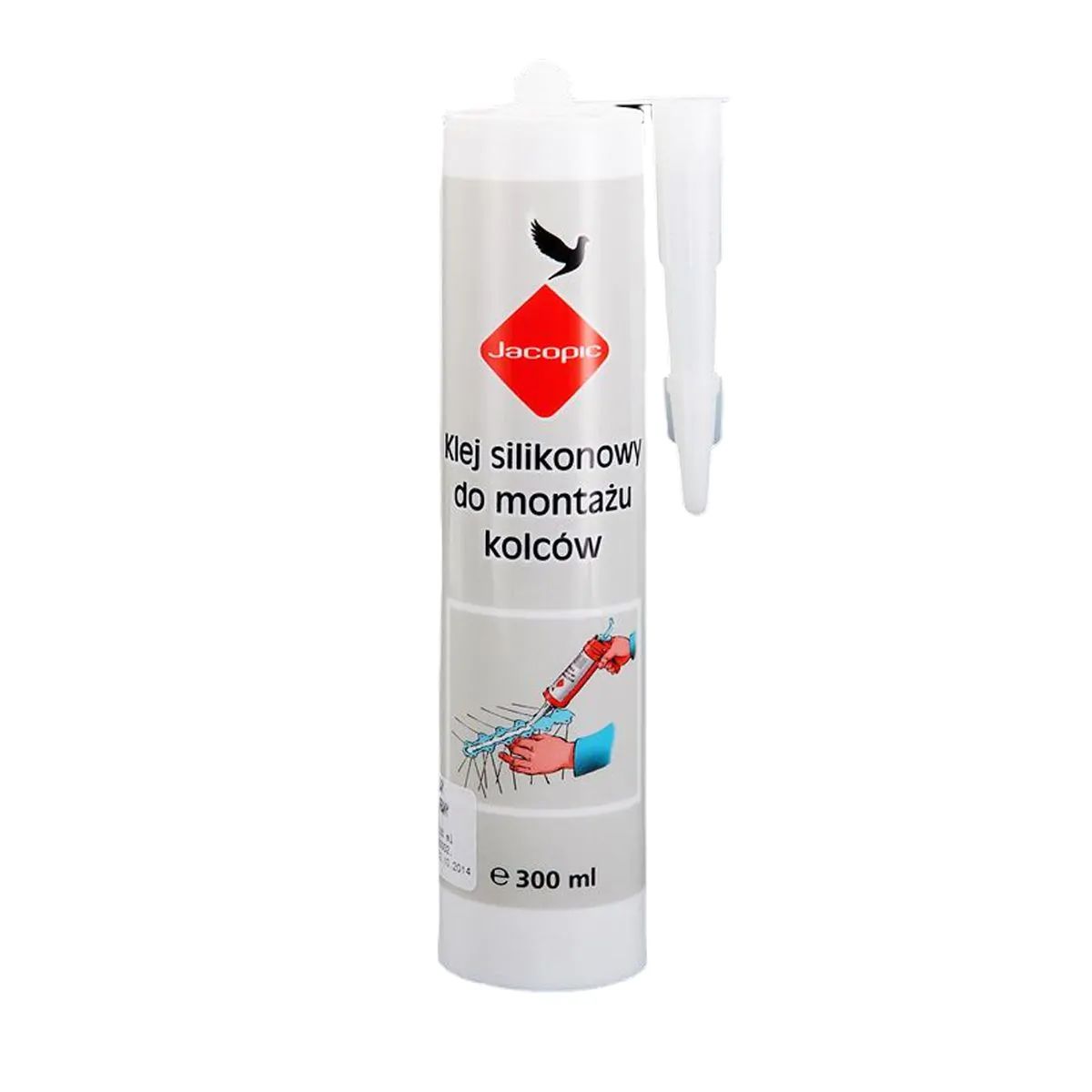 Силиконово лепило Jacopic 300 ml за монтаж на шипове против птици