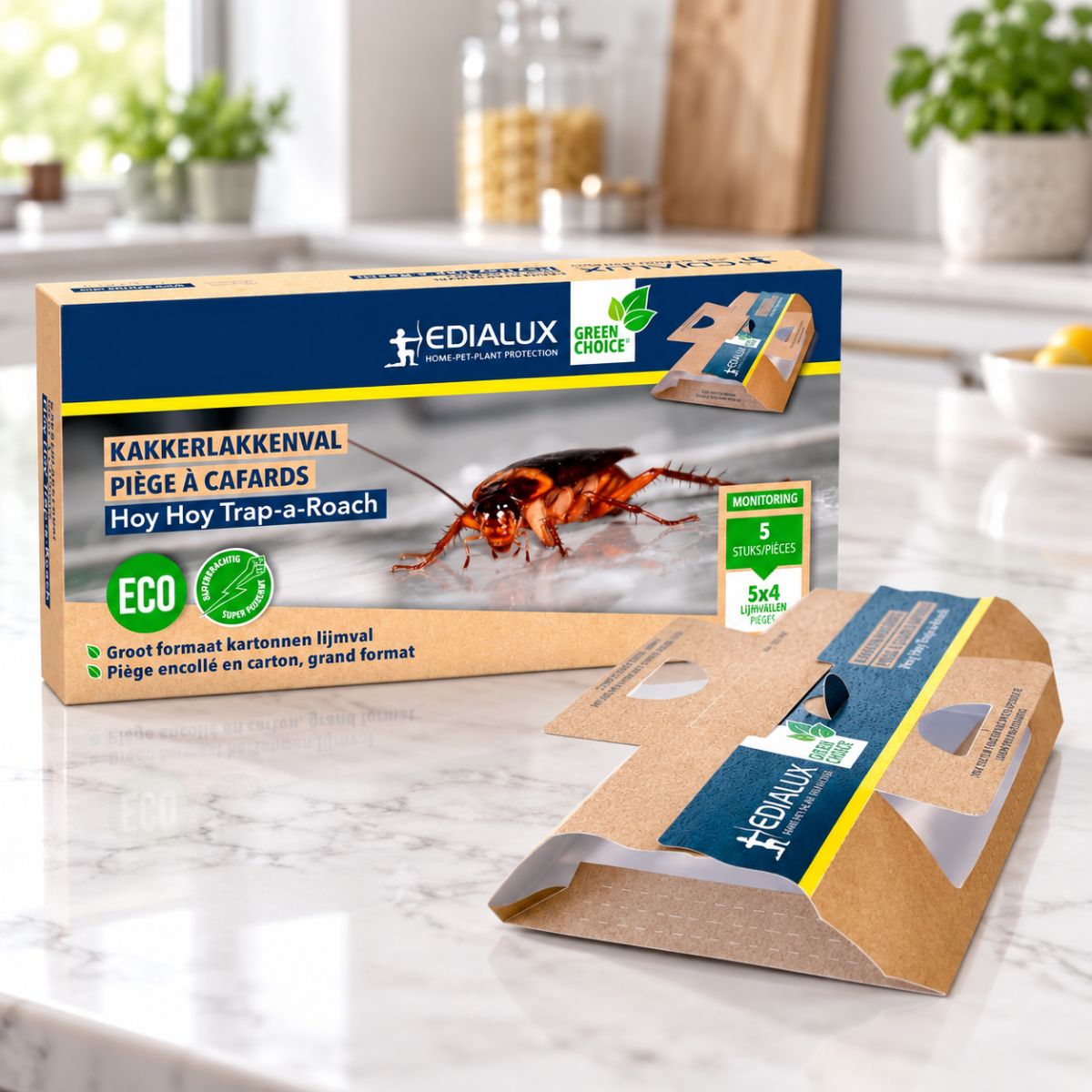 Hoy Hoy Trap-a-Roach леплив капан против хлебарки с хранителна примамка