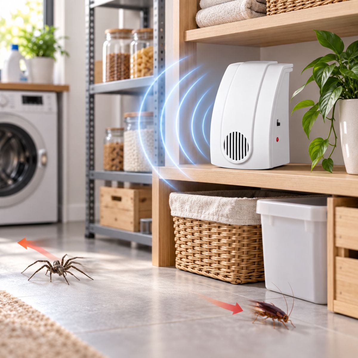 Weitech WK0240 ултразвукова защита против мишки и насекоми за площ до 60 м²